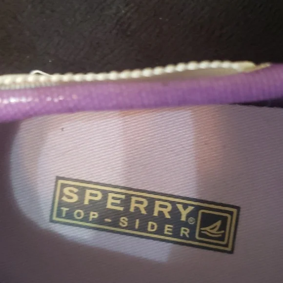 Sperry top-Sider purples sequins dress sneakers size 9 awesome condition - Picture 6 of 6